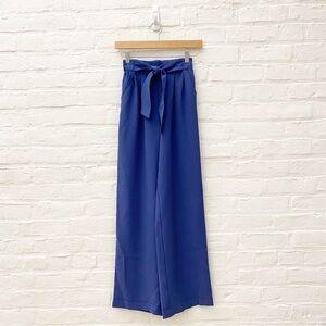 Lululemon || Noir Pant Woven Tie Waist Wide Leg Gatsby Blue 2